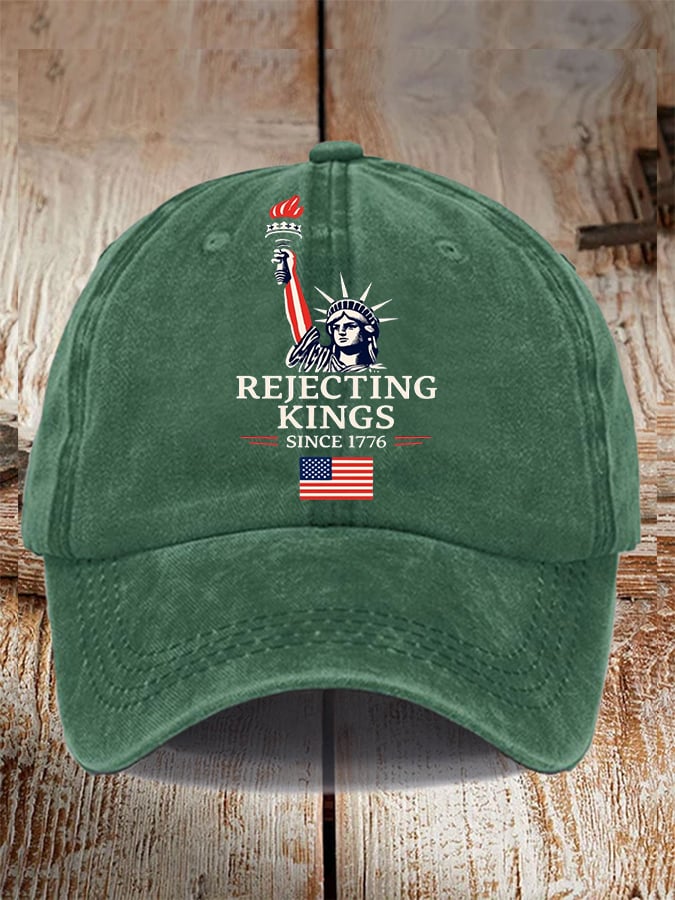 Unisex 'Rejecting Kings Since 1776 ' Printed Hat
