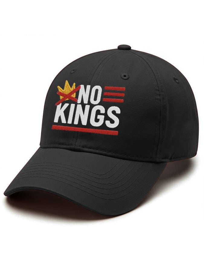 Retro No Kings In America Print Baseball Cap