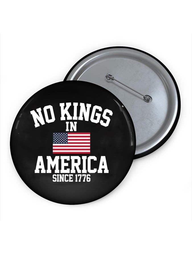 No King in America Print Brooch