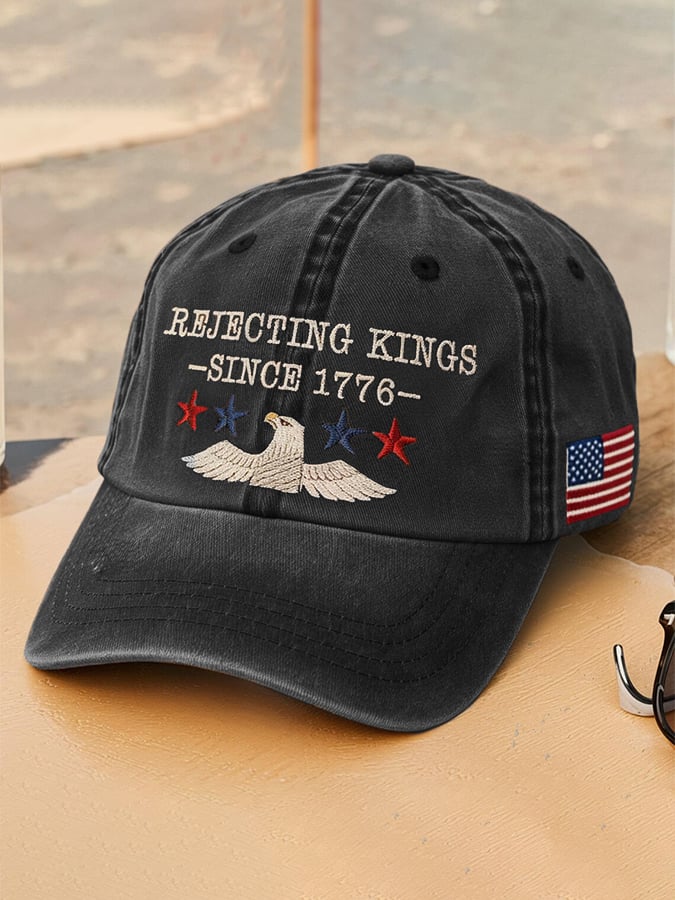 Unisex 'Rejecting Kings Since 1776 ' Printed Hat