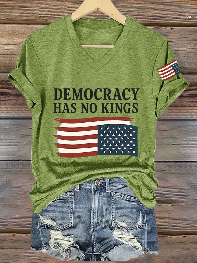 Women's No King in America Print T-Shirt