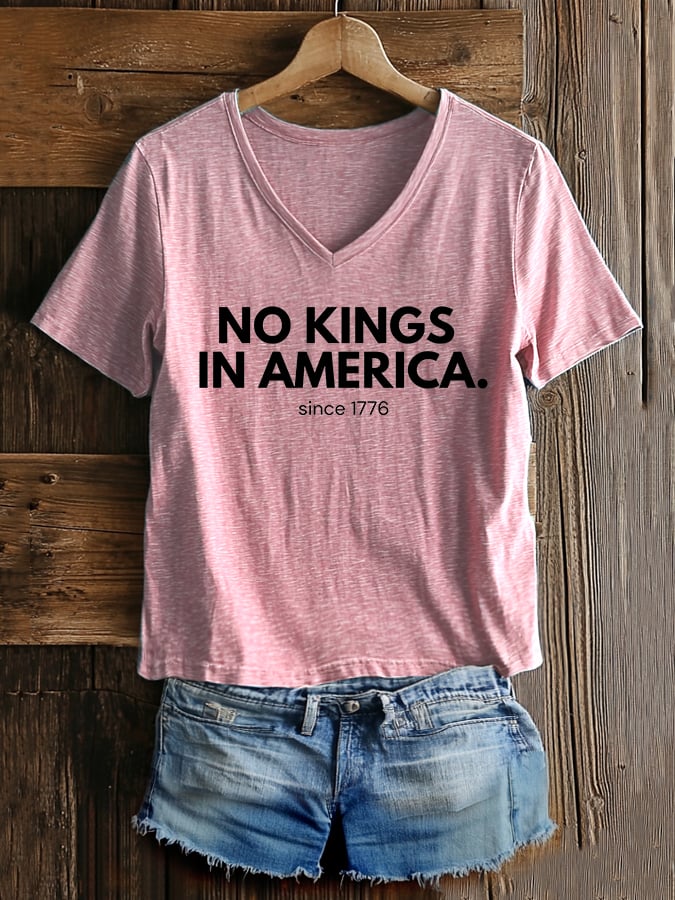 Women's Casual Fashion American Kingless Printed T-Shirt