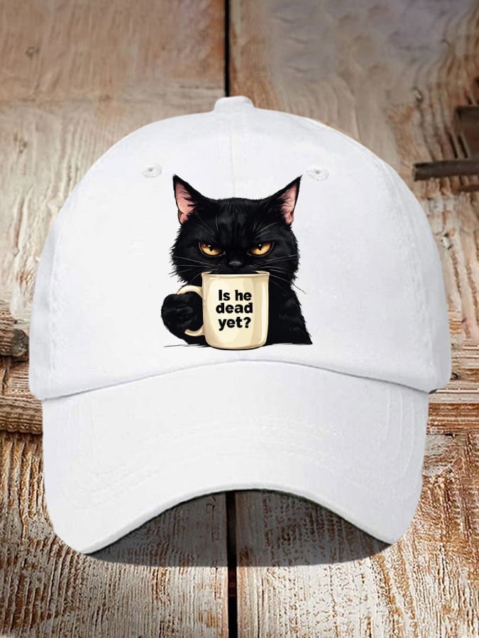 Unisex casual CAT washed cotton hat