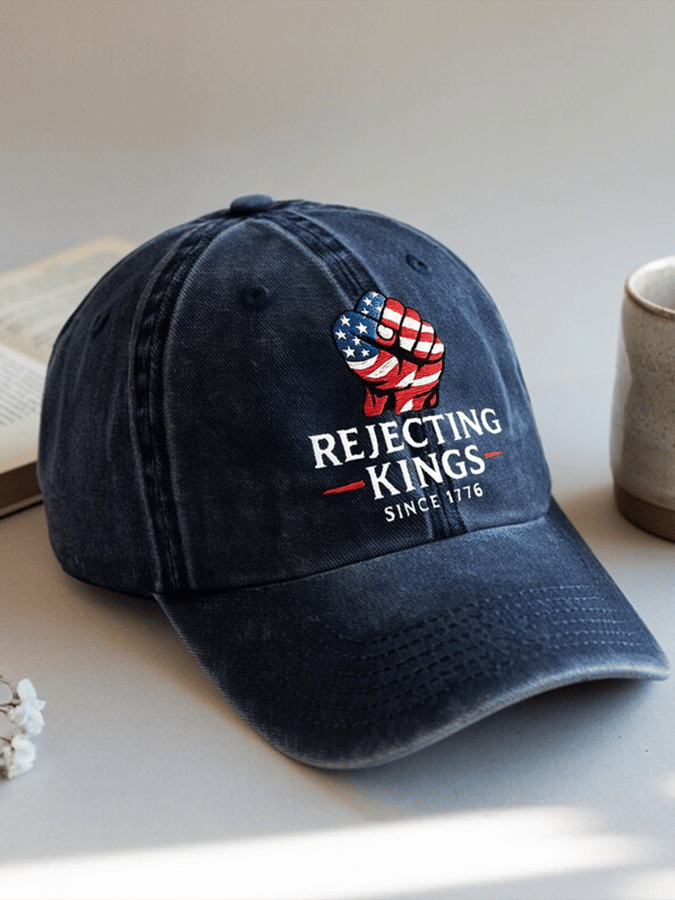 Unisex 'Rejecting Kings Since 1776 ' Printed Hat