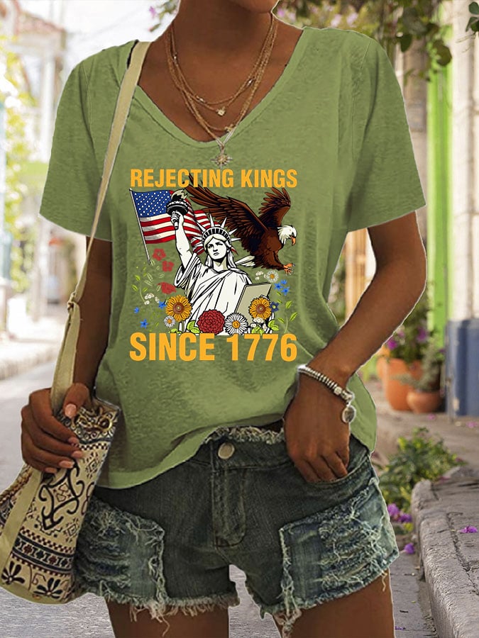 Women's Casual Fashion Fdt Reject The King T-Shirt