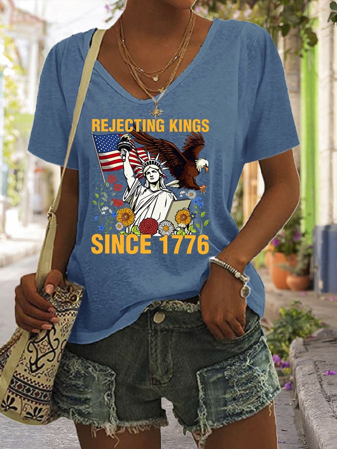 Women's Casual Fashion Fdt Reject The King T-Shirt