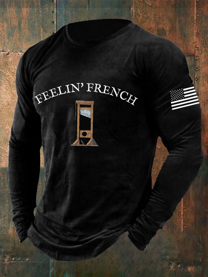 Men's Guillotine FDT Print Long Sleeve T-Shirt