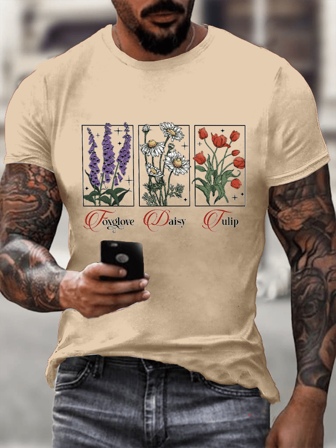 Men's Floral FDT Print T-Shirt