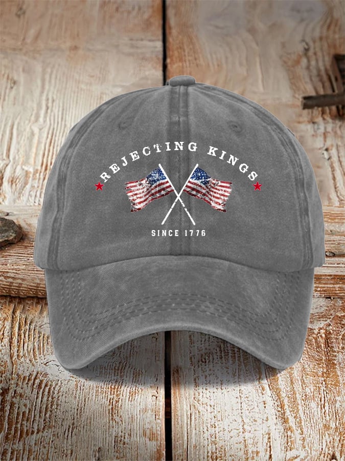 Unisex 'Rejecting Kings Since 1776 ' Printed Hat