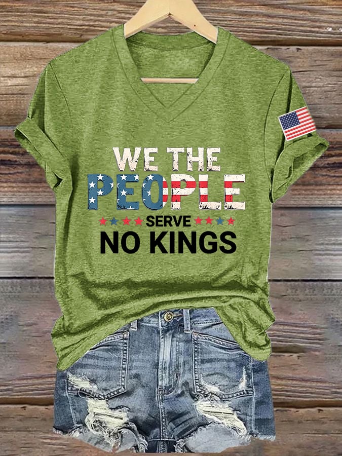 Women's We The People Serve No Kings Print T-Shirt