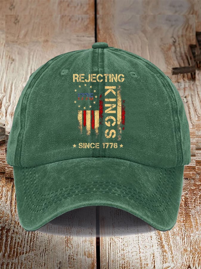 Unisex 'Rejecting Kings Since 1776 ' Printed Hat