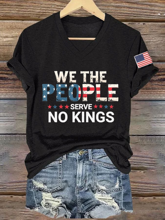 Women's We The People Serve No Kings Print T-Shirt