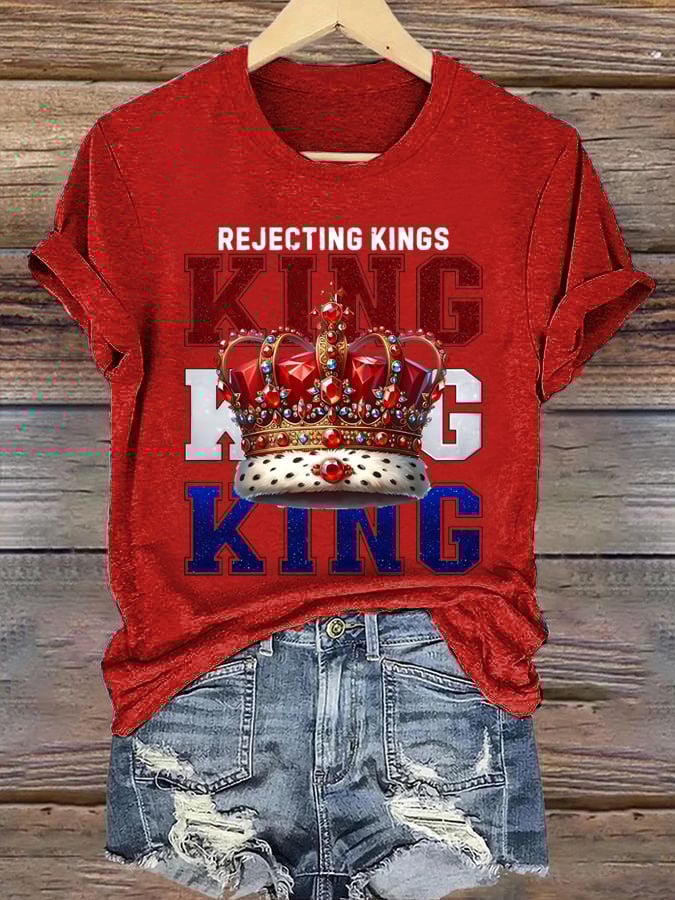 Women's Casual Fashion Fdt  Rejects The King T-Shirt