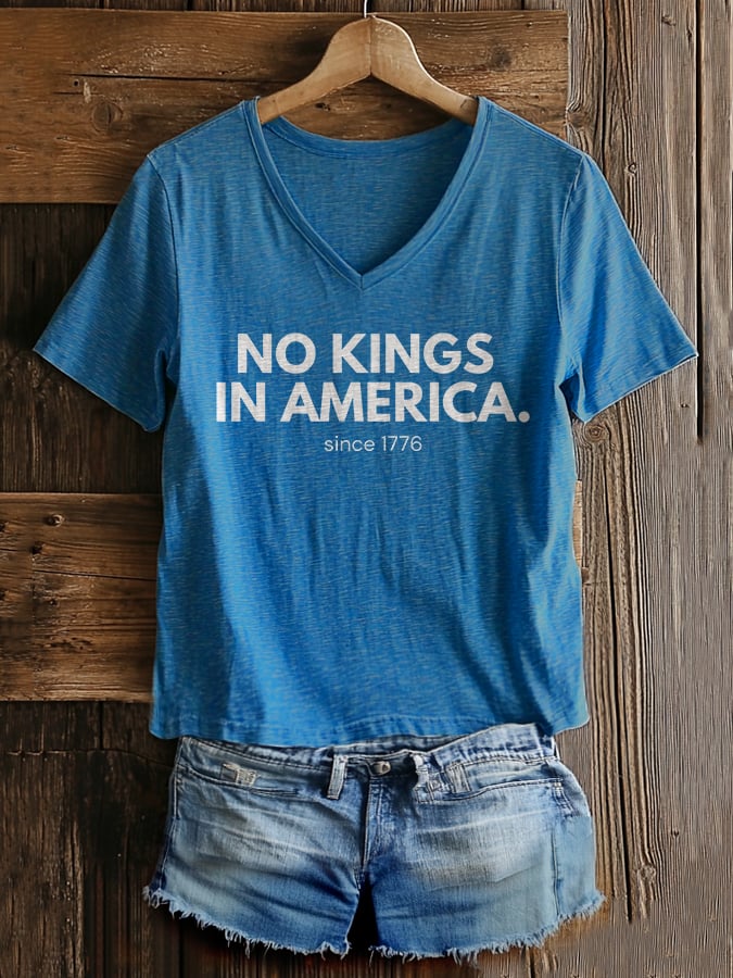 Women's Casual Fashion American Kingless Printed T-Shirt