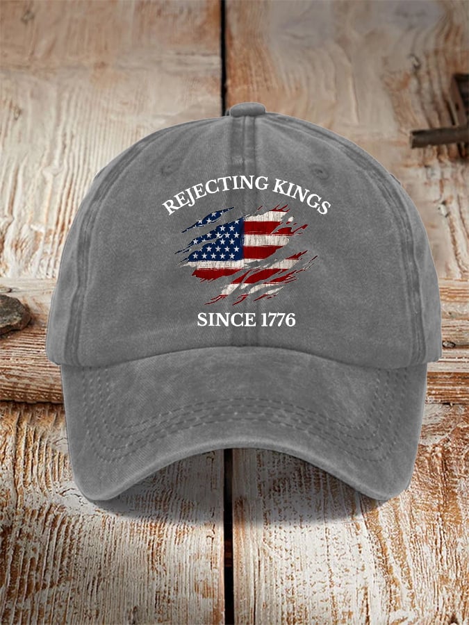 Unisex 'Rejecting Kings Since 1776 ' Printed Hat
