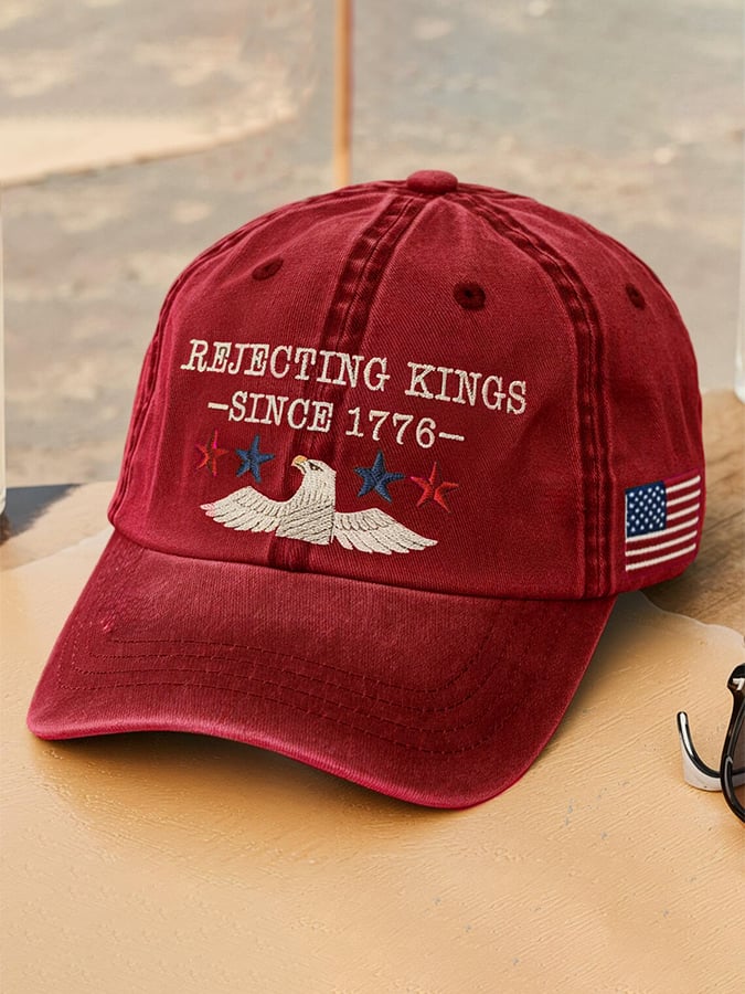 Unisex 'Rejecting Kings Since 1776 ' Printed Hat