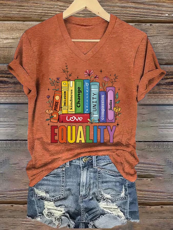 Women's Peace, Inclusiveness, Friendship And Fairness Print Short Sleeve T-Shirt