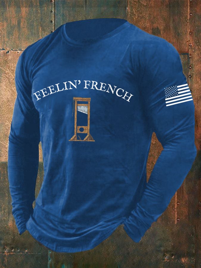 Men's Guillotine FDT Print Long Sleeve T-Shirt