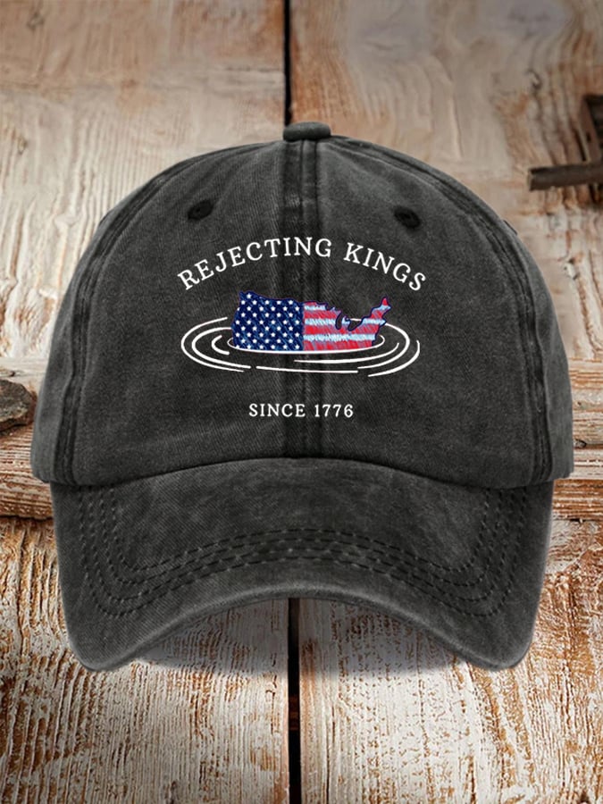 Unisex 'Rejecting Kings Since 1776 ' Printed Hat