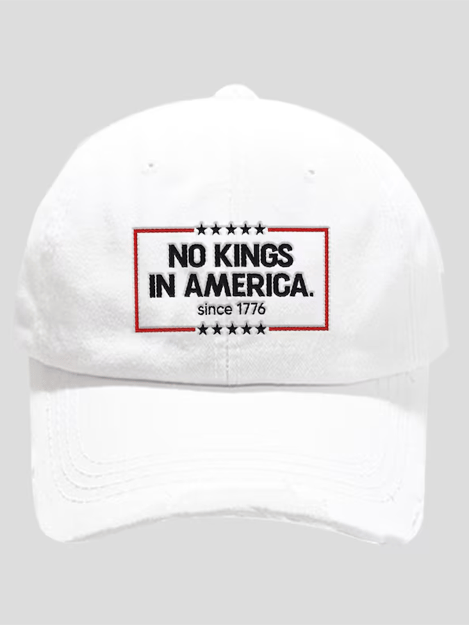 Unisex 'No Kings In America Since 1776' Printed Hat
