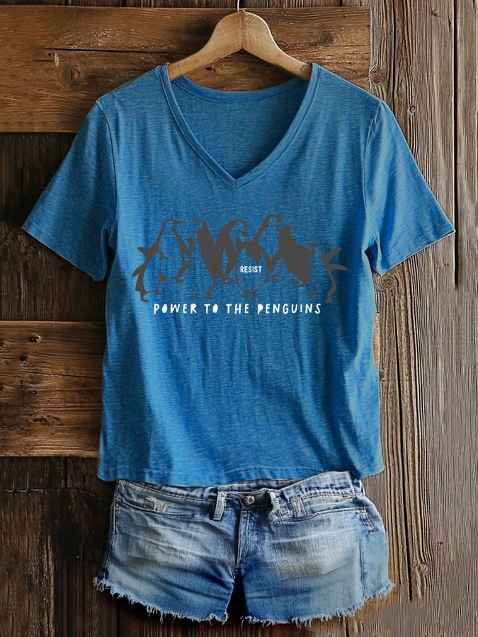 Women's Casual Fashion Animal Fdt Print T-Shirt