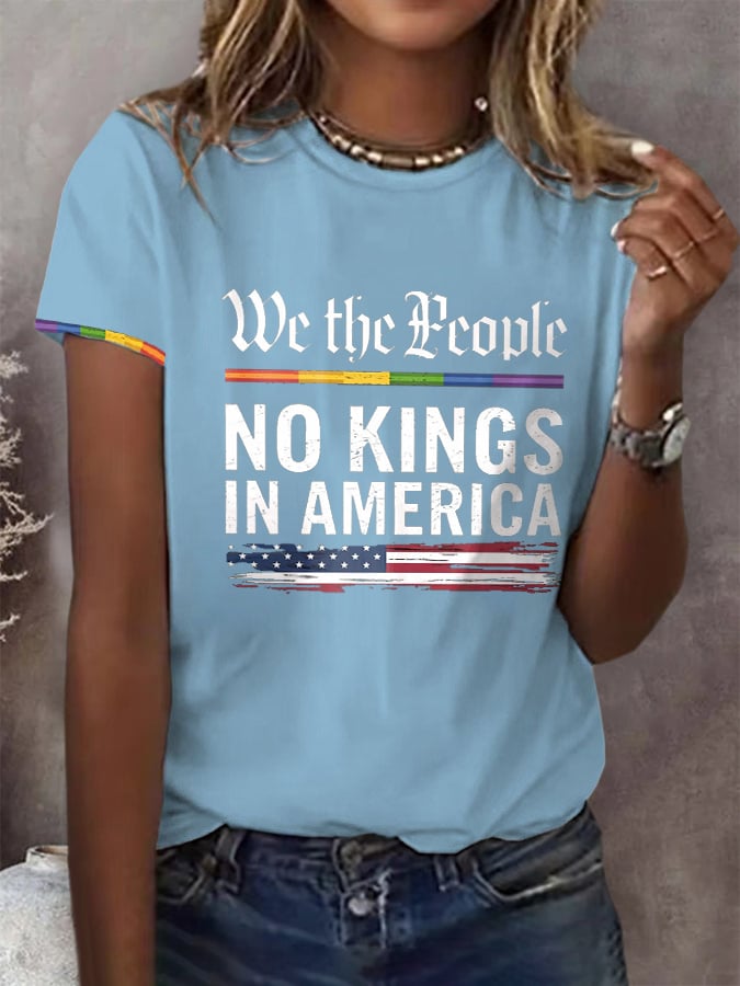 Women's Casual Proud Reject King Printed T-shirt