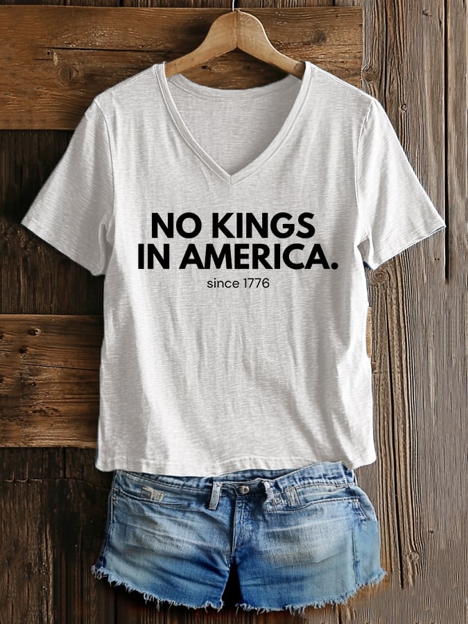 Women's Casual Fashion American Kingless Printed T-Shirt