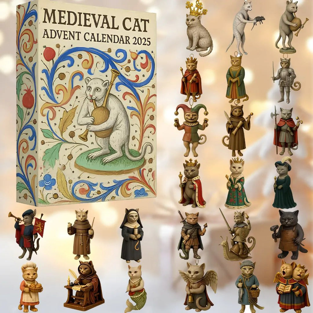🎄-Medieval Cat Advent Calendar 2025✨24 Days of Cat Armor, Royal Charm & Holiday Surprises!