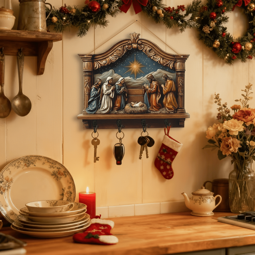 Christmas Sale 49% Off🎄Rustic Highland Cow Wooden Ornament 🐮