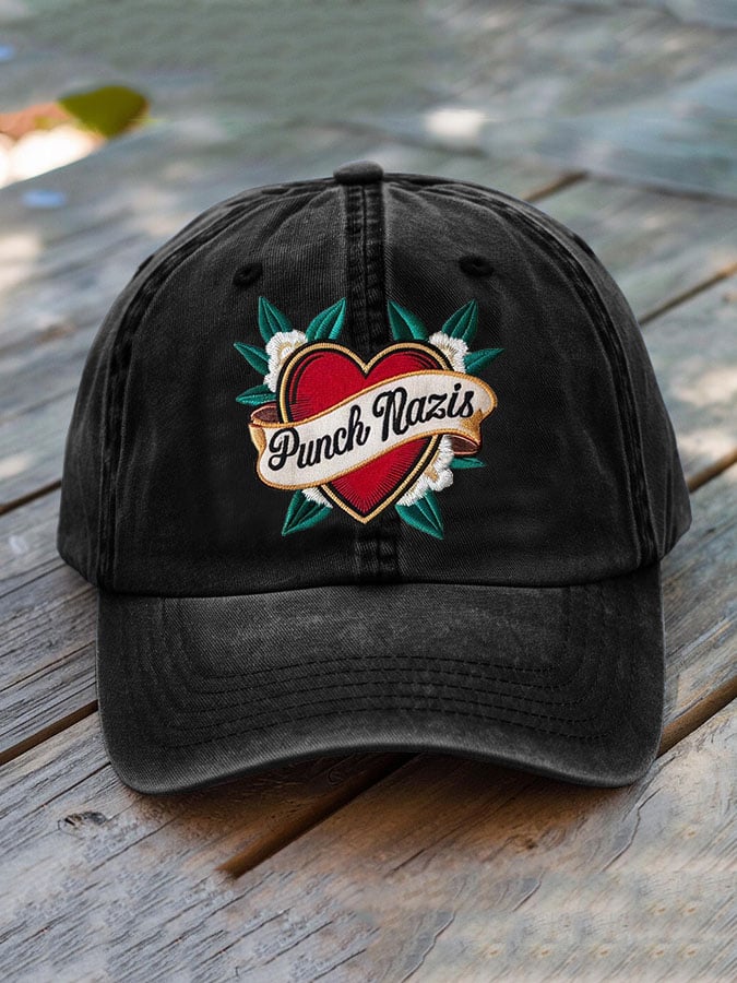 Unisex washed cotton FDT tax-fighting embroidered hat