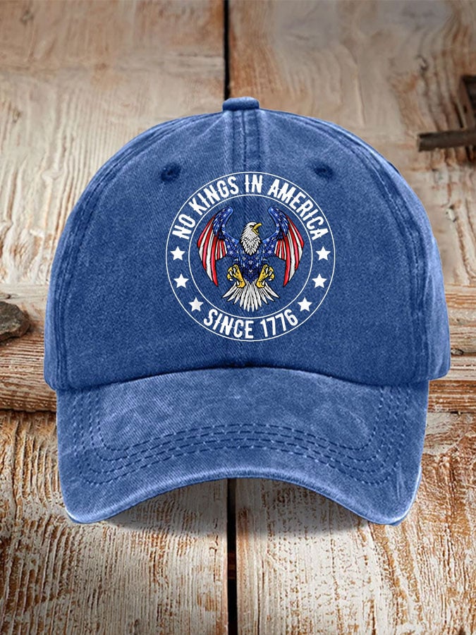 Unisex Independence Day FDT NO KINGS IN AMERICA SINCE 1776 Printed Hat