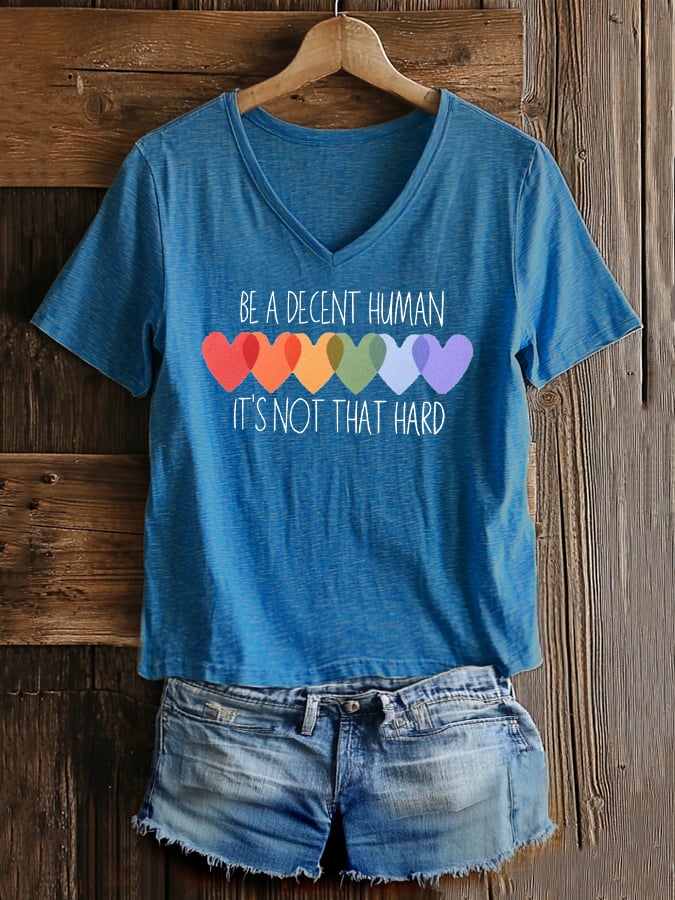 Women's Fashion Casual Be A Righteous Person Printed Fdt Short-Sleeved T-Shirt