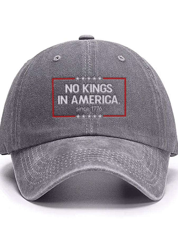 Unisex 'No Kings In America Since 1776' Printed Hat